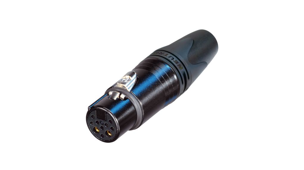 XLR-Steckverbinder , Buchse, Gerade, Kabelhalterung, Pole - 10